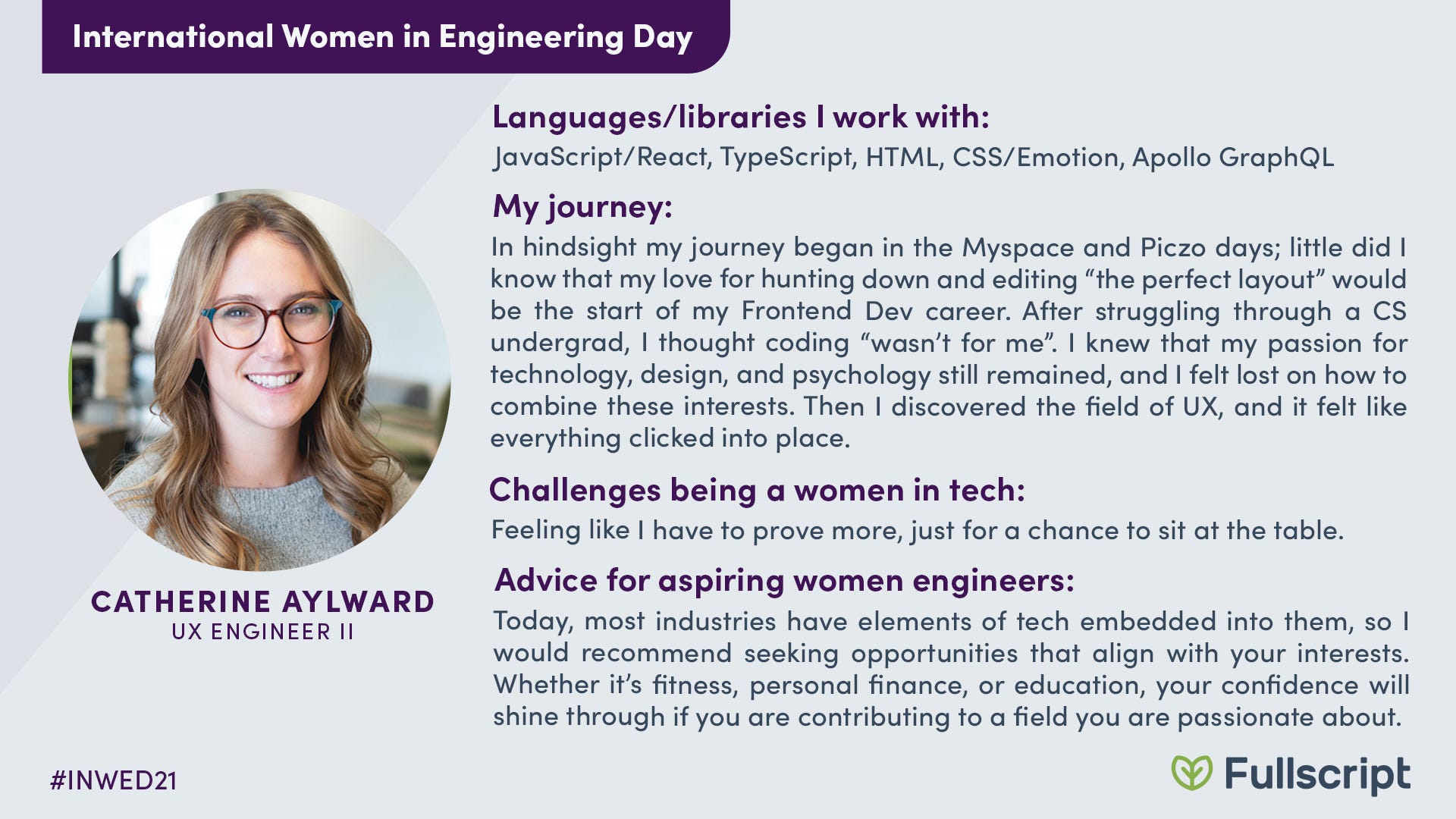 Image from: Celebrating the Women of Engineering at Fullscript