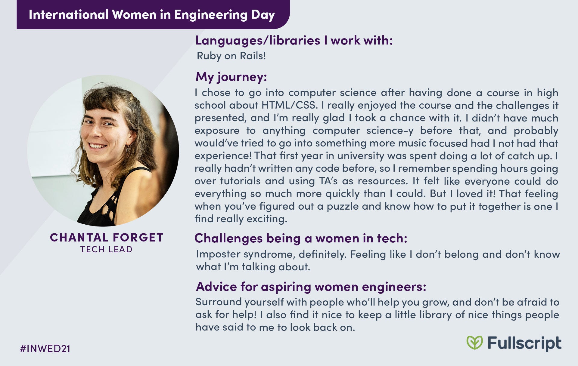 Image from: Celebrating the Women of Engineering at Fullscript