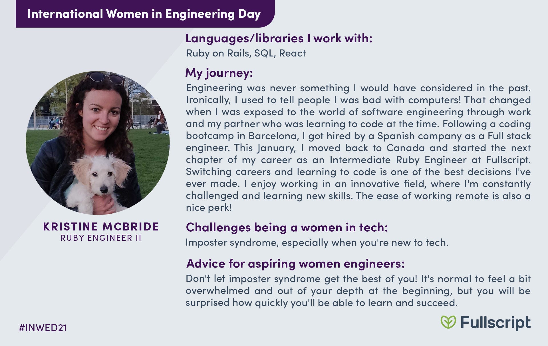 Image from: Celebrating the Women of Engineering at Fullscript