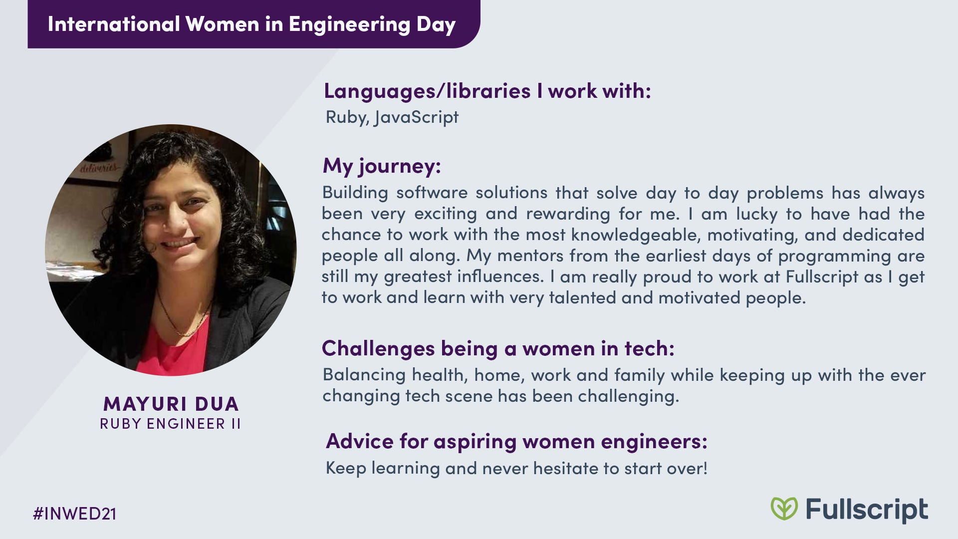 Image from: Celebrating the Women of Engineering at Fullscript