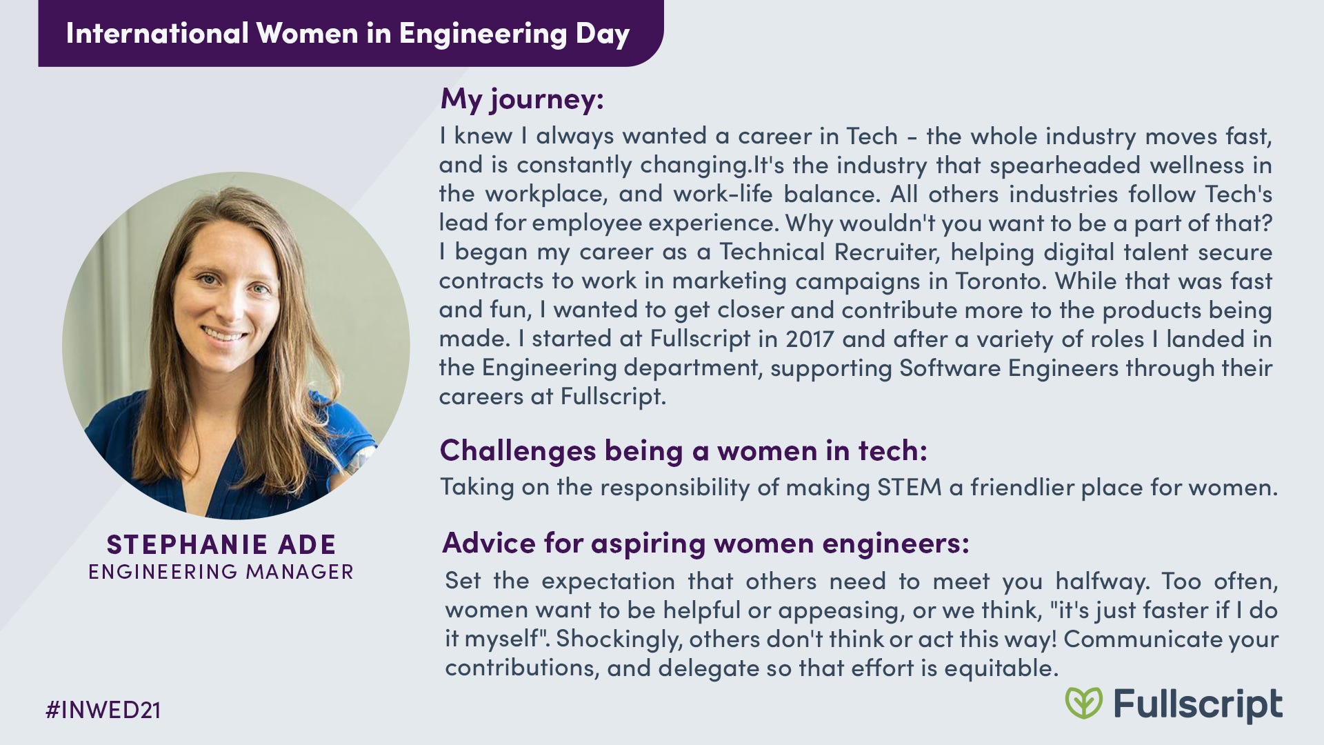 Image from: Celebrating the Women of Engineering at Fullscript